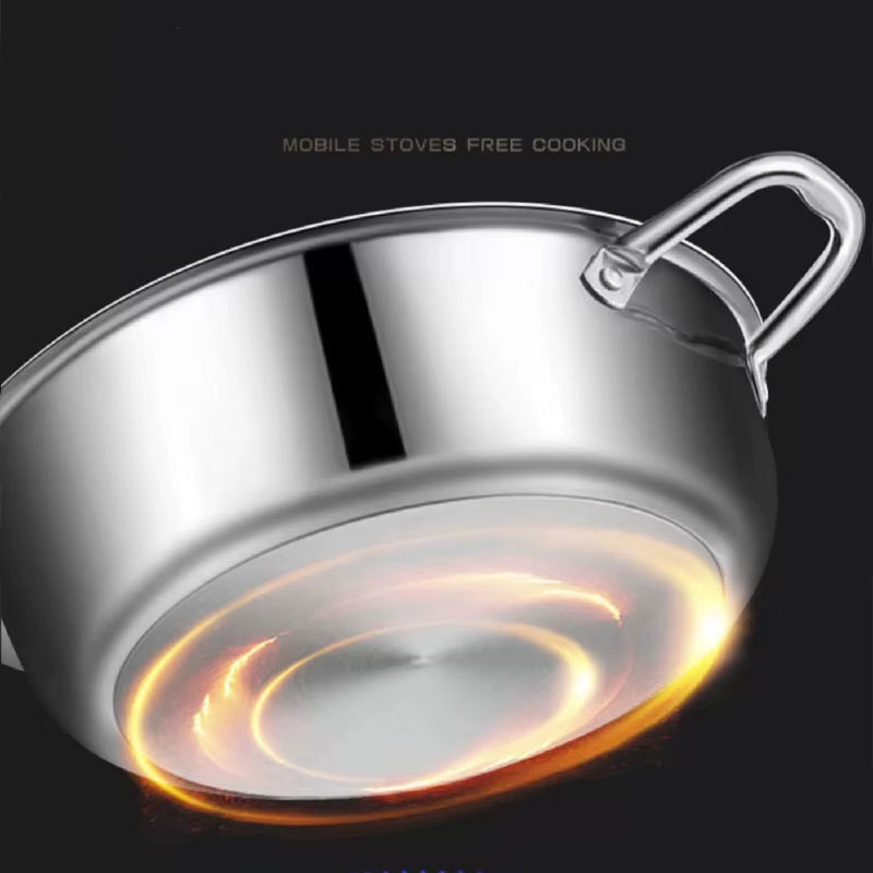 316 Stainless Steel Honeycomb Frying Pan, 28 or 30 Cm, Induction Ready