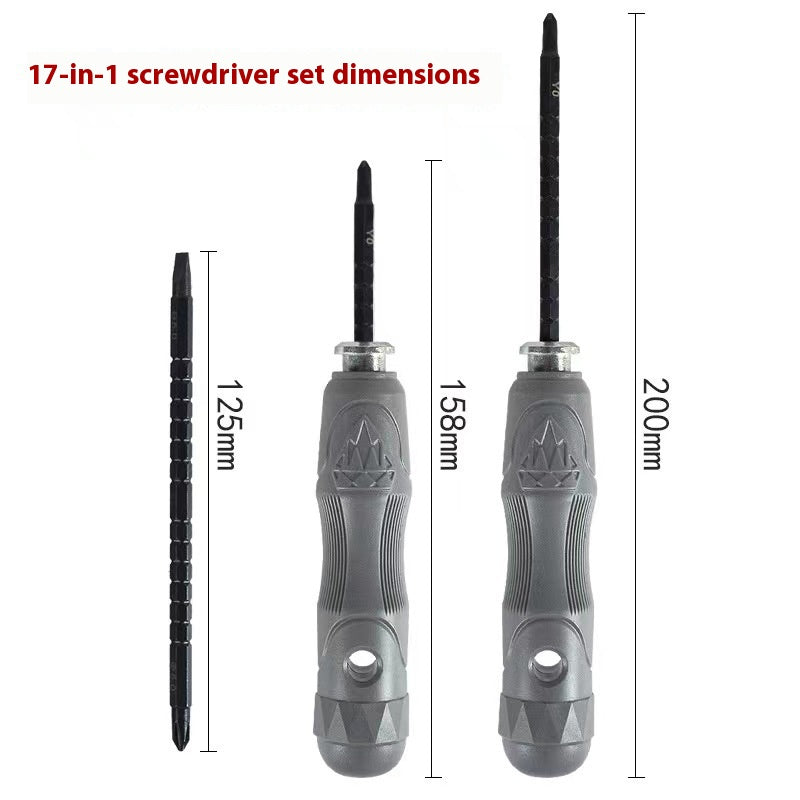 Magnetic Screwdriver Set, 17-in-1 Special Bits – image 5