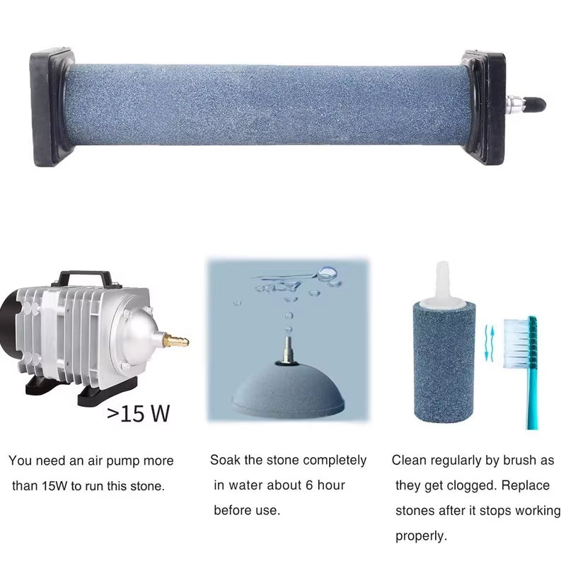 Cylinder Air Stone Bubble Diffuser for Aquariums and Ponds – image 6