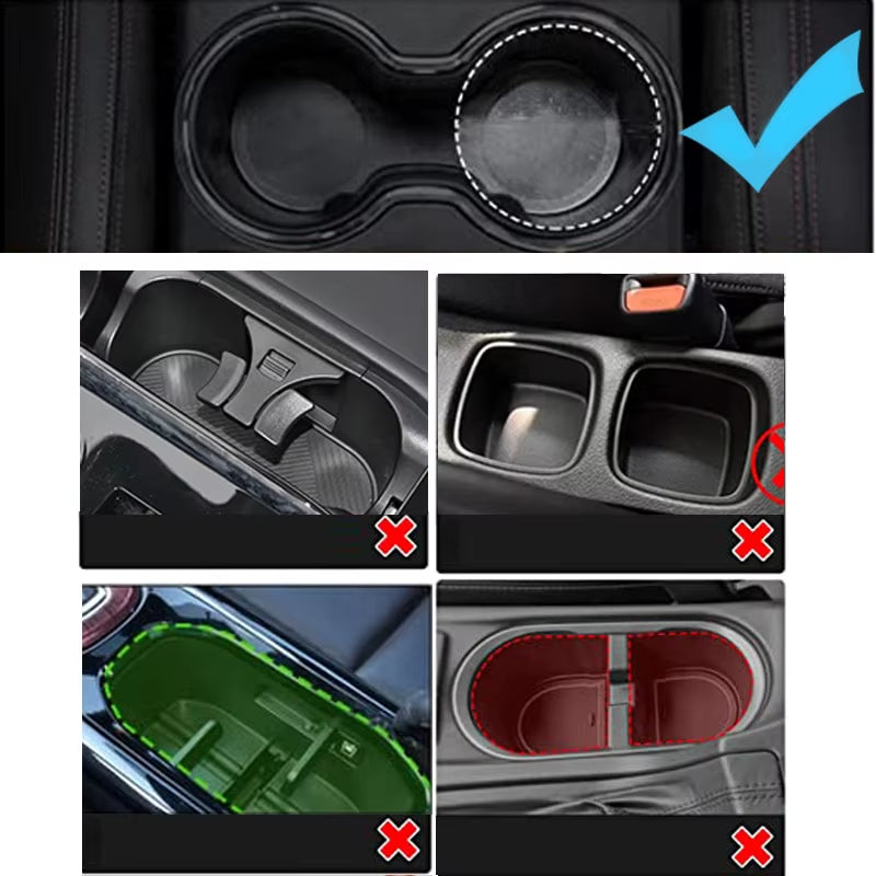 Car Cup Holder Expander Tray, Detachable Food Tray Table – image 5