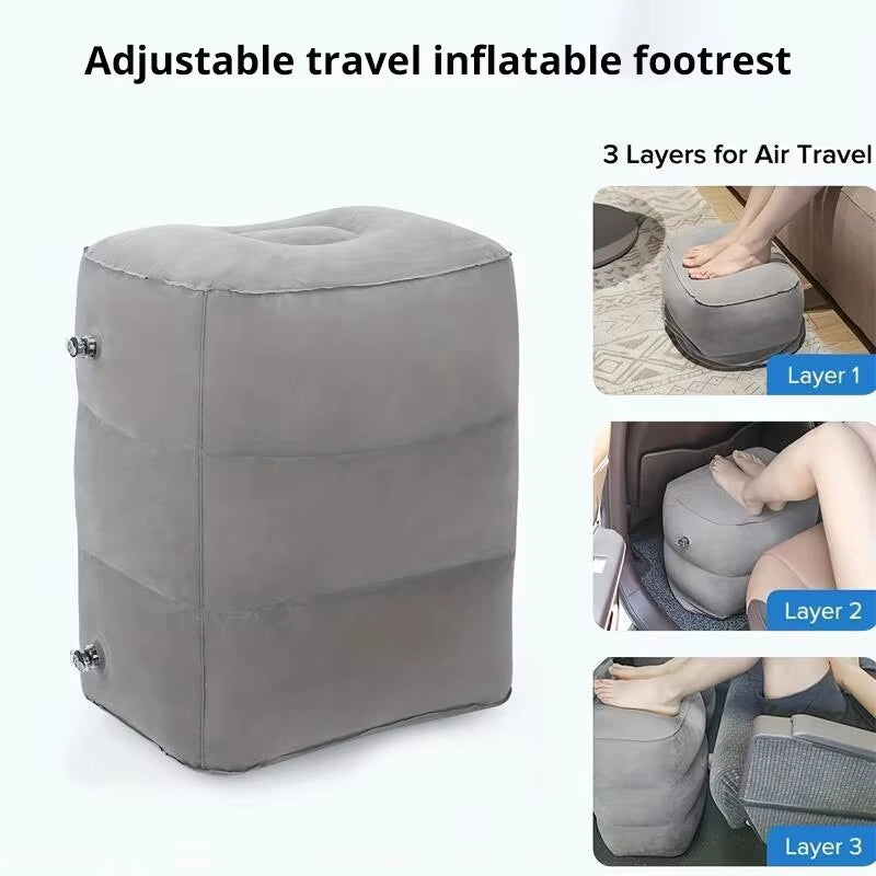 Inflatable Footrest Pillow, 3-Layer Adjustable Height – image 2
