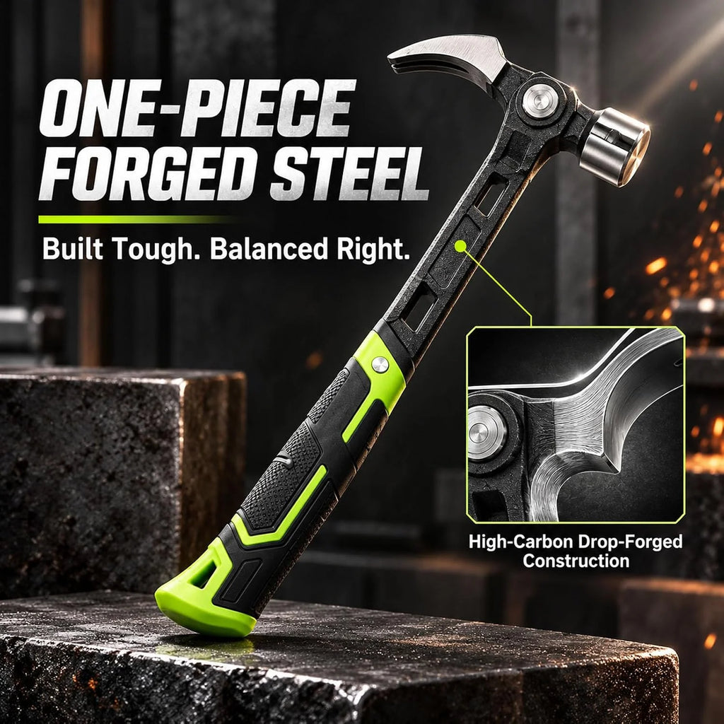Nail Puller Hammer – Adjustable with Magnetic Nail Holder – image 3