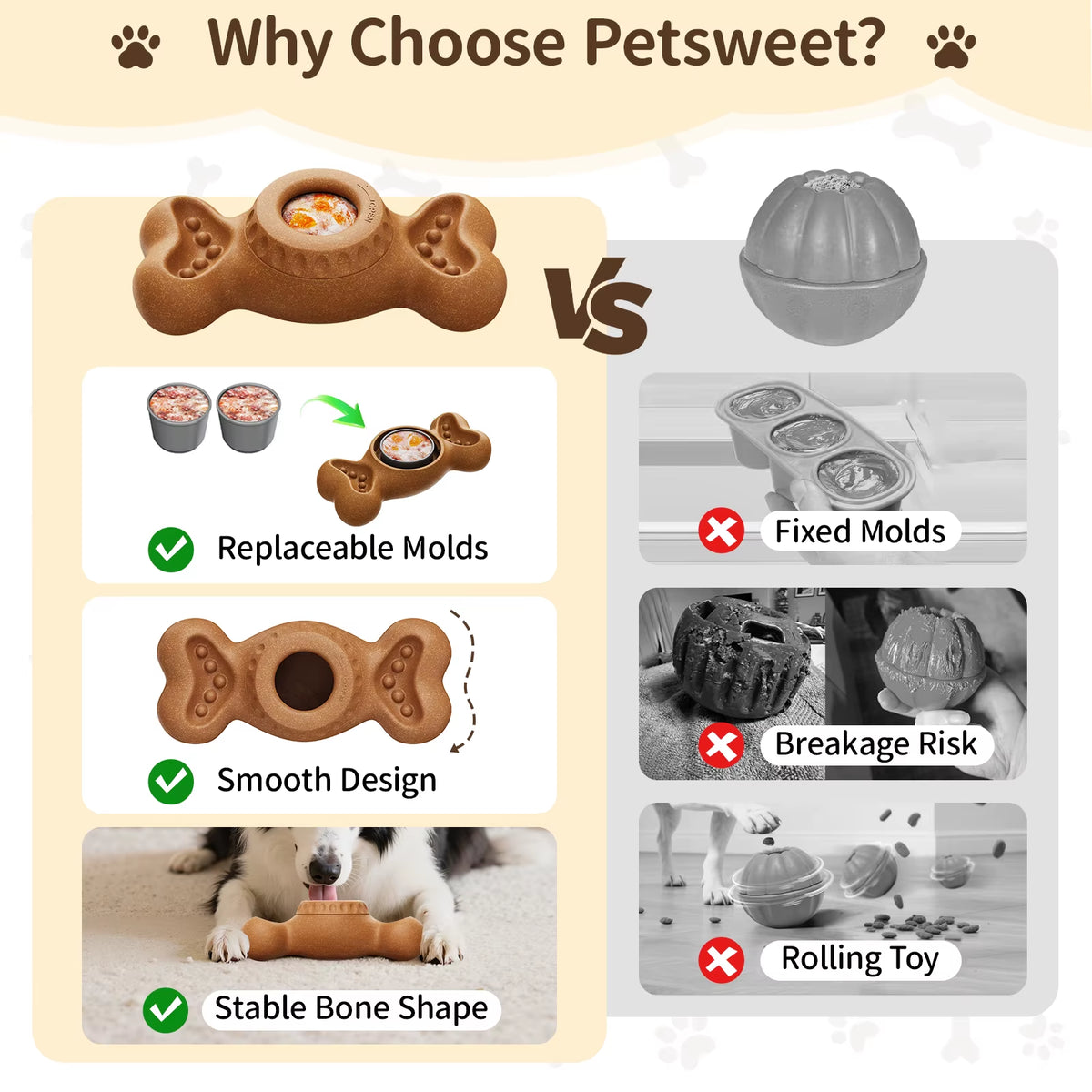 Frozen Treat Dog Chew Toy - 3-in-1 Bone with Freezer Molds – image 7