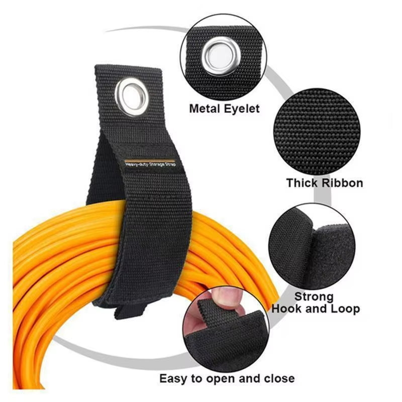 Heavy-Duty Storage Straps – 3-Pack Cord and Hose Hanger – image 4