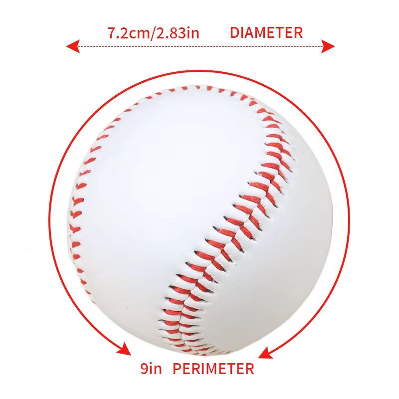 9 Inch Practice Baseballs 12 Pack, Hard or Soft Training Balls – image 6