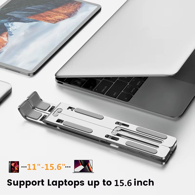 Laptop Stand, Foldable Adjustable Metal Notebook Holder – image 4