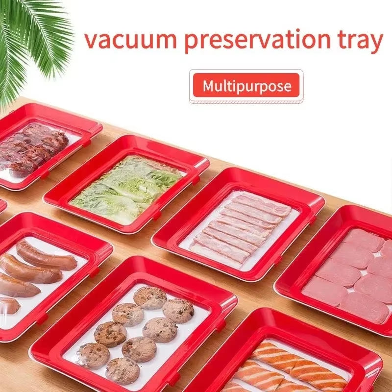 Reusable Food Preservation Tray with Elastic Lid – image 3
