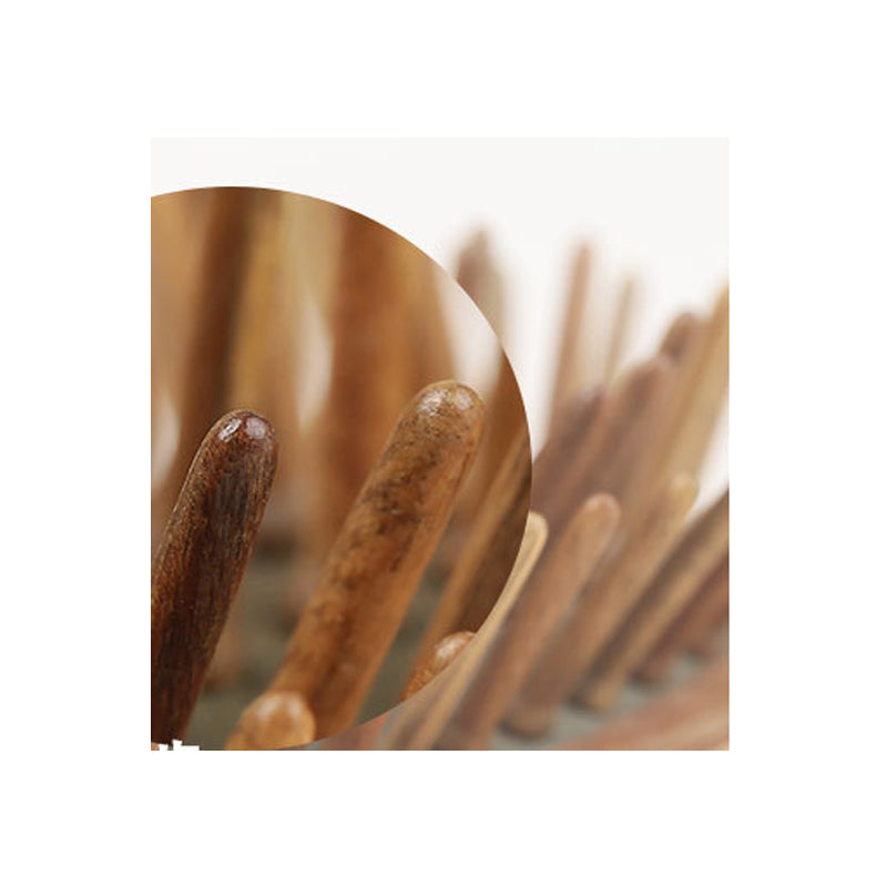 Wooden Comb – Green Sandalwood Scalp Massage Comb – image 6