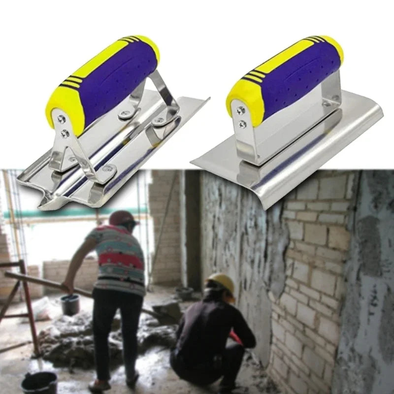 Construction Concrete Edger and Groover Set, Stainless Steel