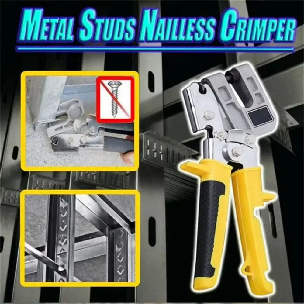 Ceiling Punch Pliers – Aluminum Drywall Stud Crimping Tool – image 3