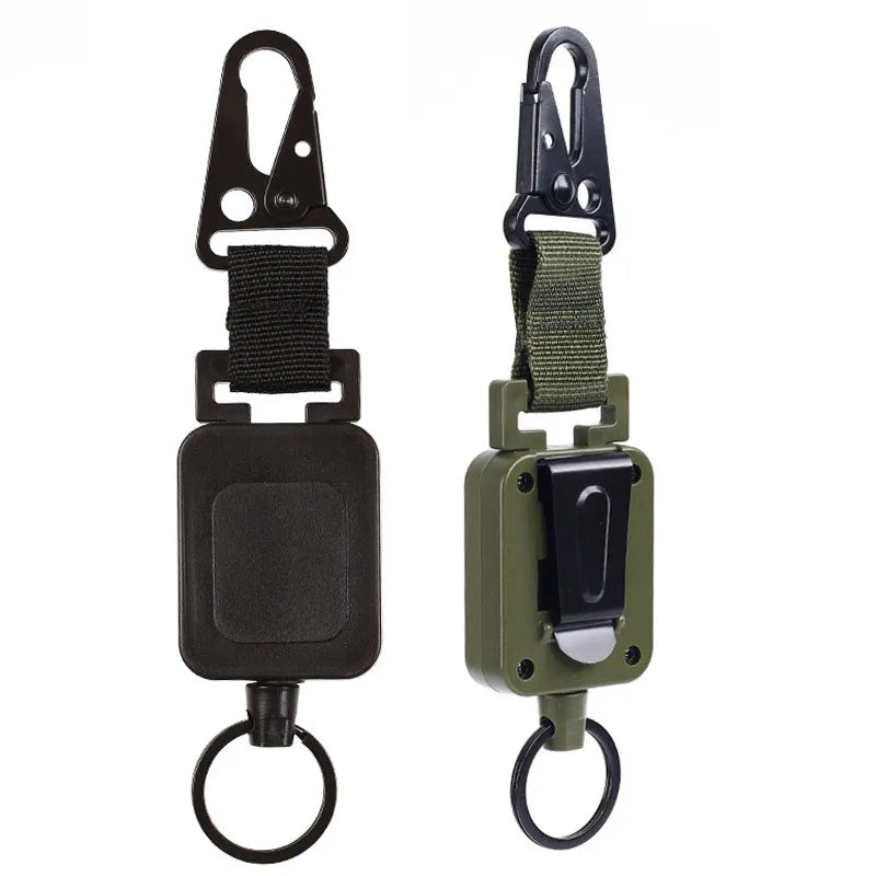 Heavy Duty Retractable Key Reel – Workwear Belt Clip Carabiner, 24 in Cable – image 2