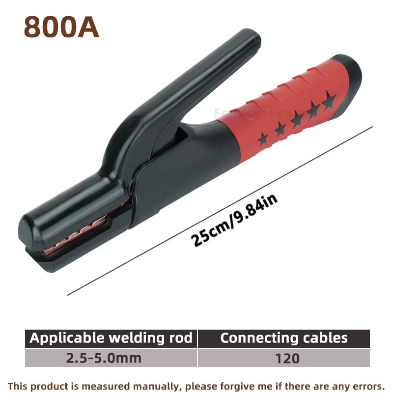 Welding Electrode Holder 800A, All-Copper Stick Welder Clamp