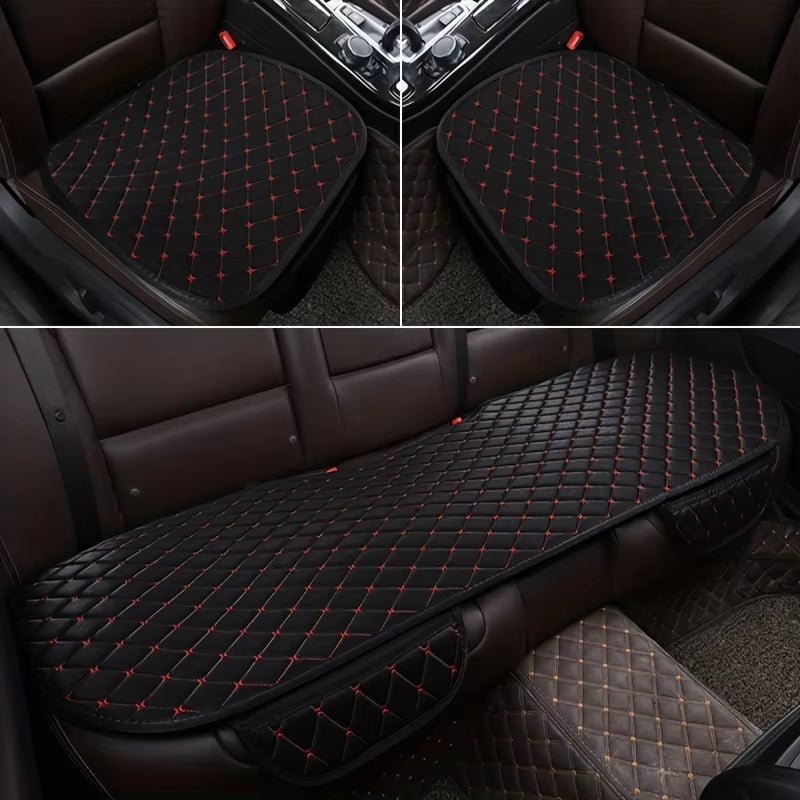 Car Seat Cushion Cover Set 3-Piece Breathable Universal Protector Pads – image 8