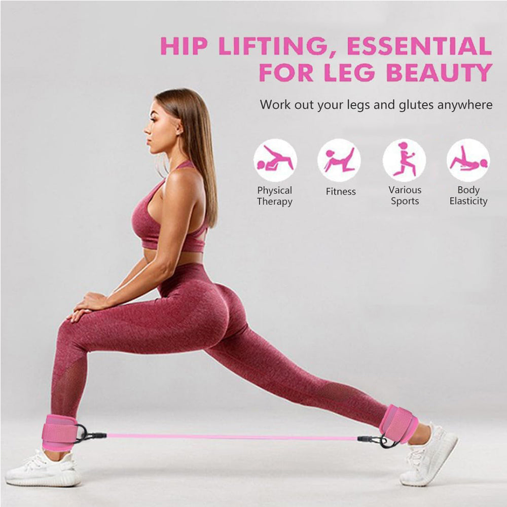 Ankle Resistance Bands with Cuffs Adjustable Glute Kickback Set – image 5
