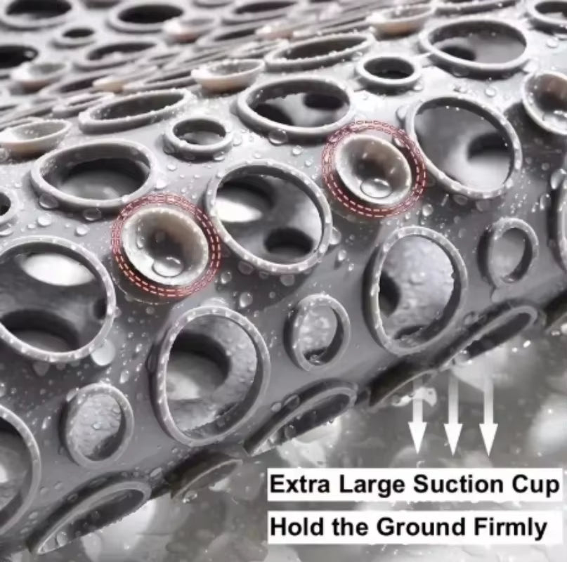 Non-Slip Bathroom Mat with Suction Cups - Shower Safety Mat