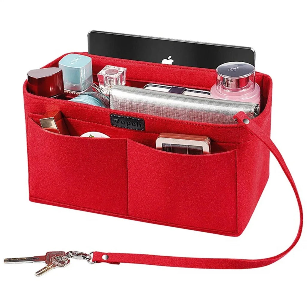 Purse Organizer Insert, Felt Handbag Liner with 13 Pockets – image 9