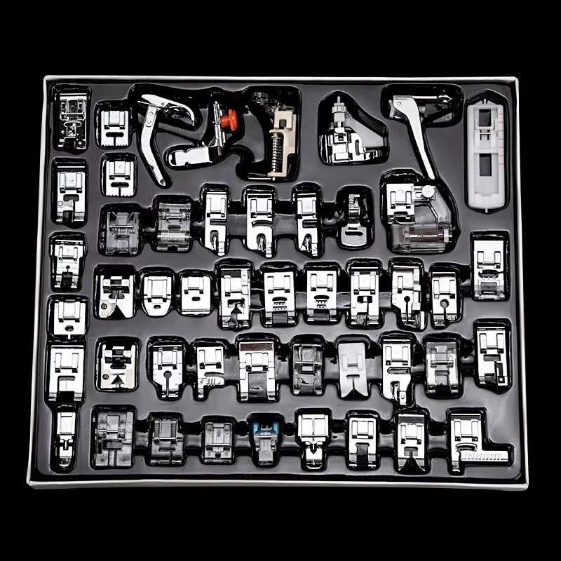 32-Piece Sewing Machine Presser Foot Set for Quilting and Hemming – image 2