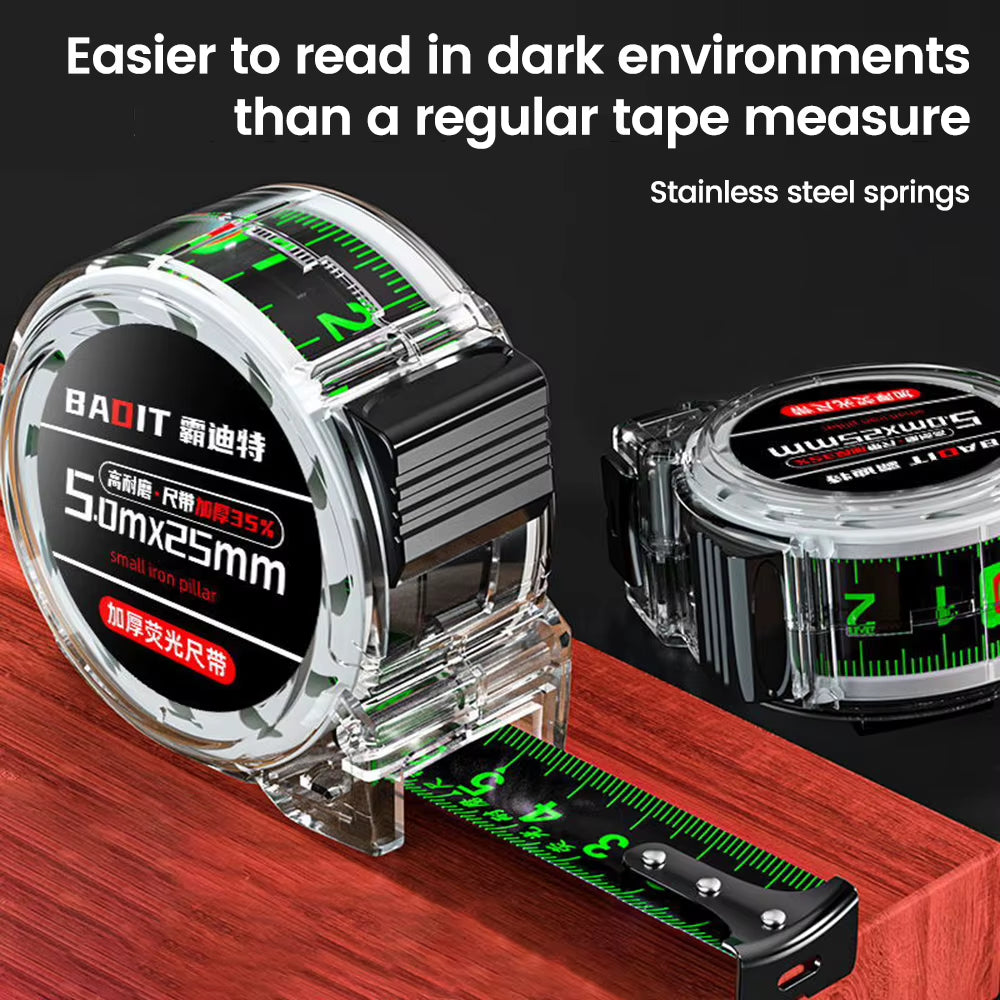 Tape Measure 5 m – Self-Locking Fluorescent Steel Tape – image 2