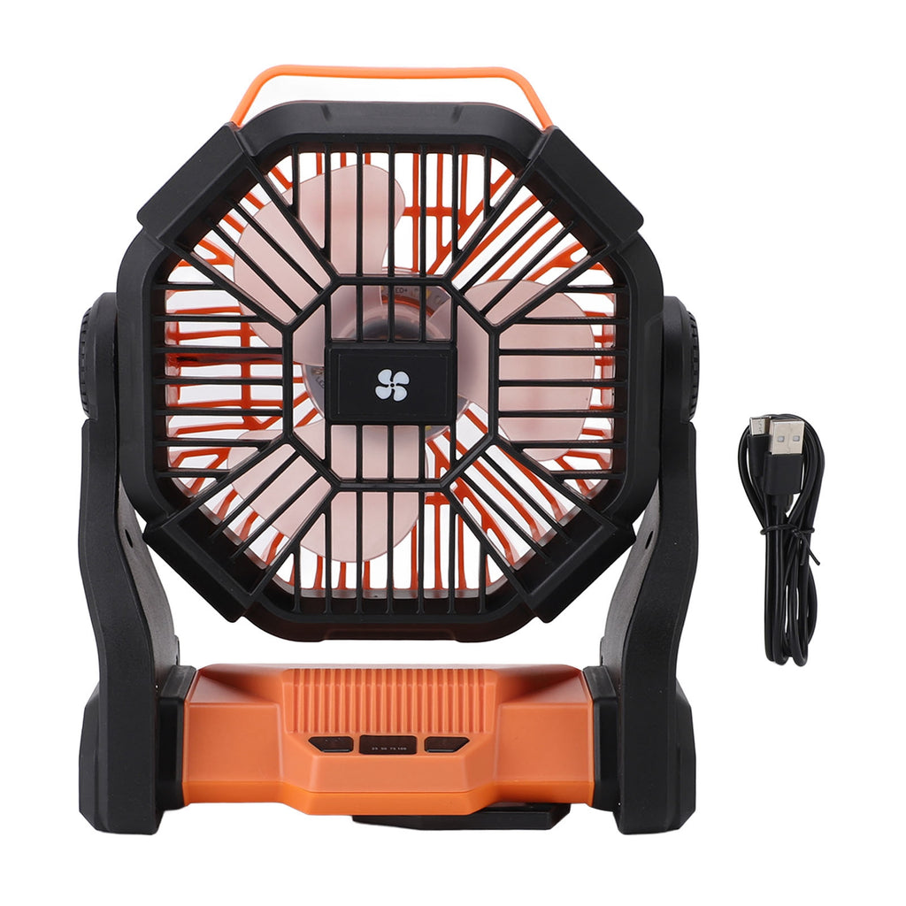 Camping Fan with LED Lantern - Rechargeable 10400mAh Tent Fan
