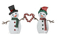 Heart Snowman Christmas Lights, Lighted Holiday Decoration