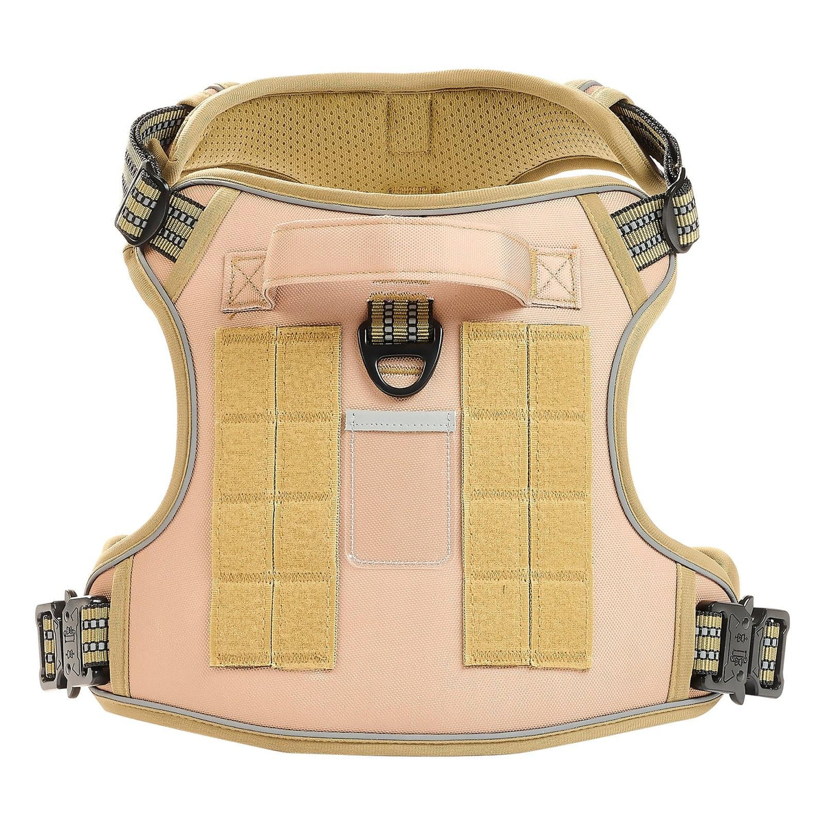 Tactical Dog Harness for Large Dogs, No-Pull Adjustable Vest, Khaki – image 5