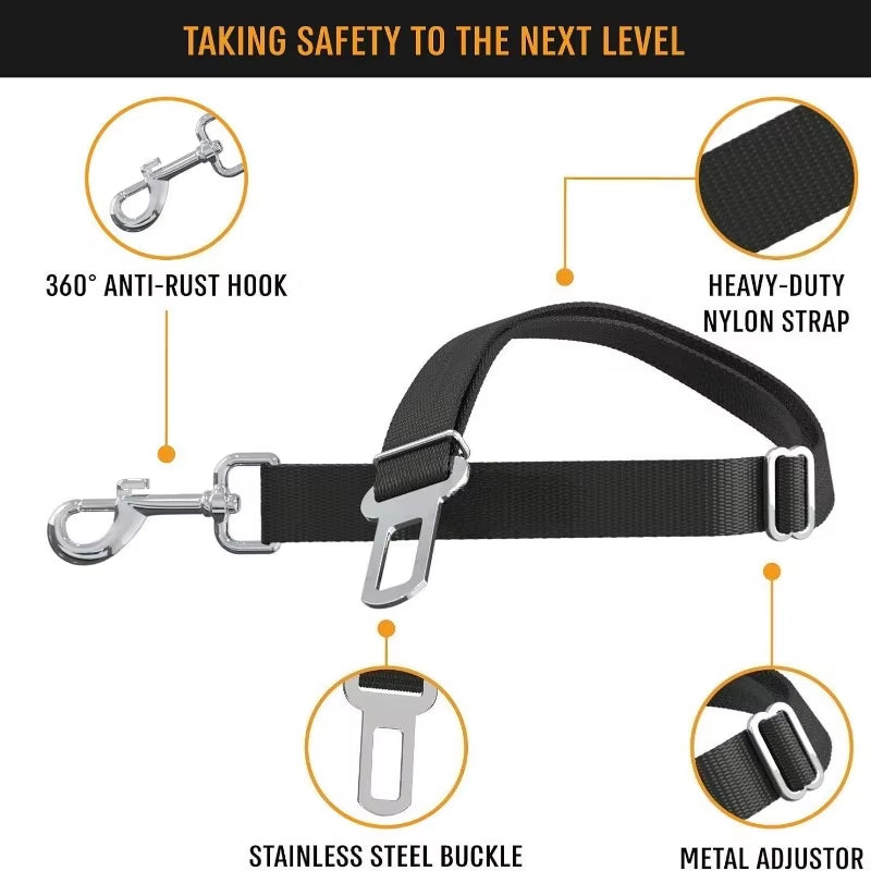 Adjustable Pet Car Seat Belt Safety Lead – image 4