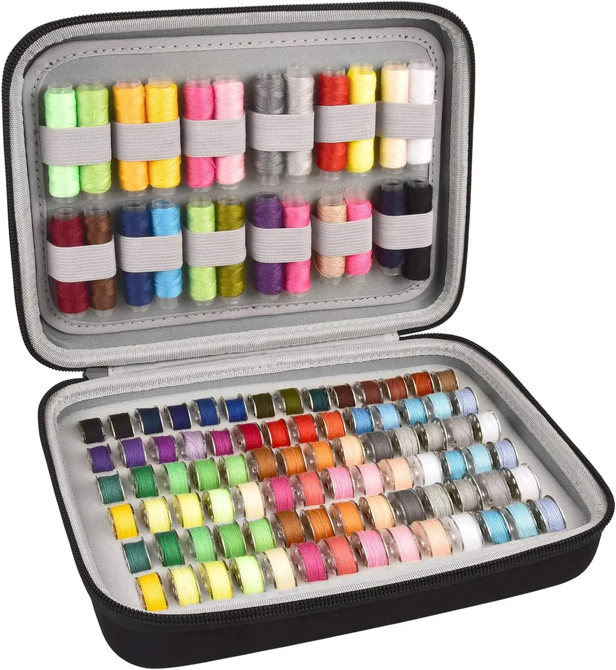 Bobbin Storage Case, Holds 84 Bobbins and 24 Thread Spools – image 2