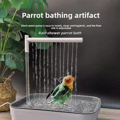 Automatic Bird Bath – Circulating Tabletop Parrot Shower – image 2
