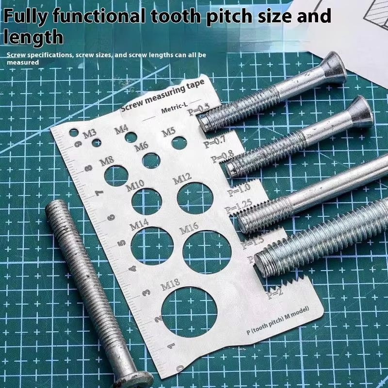 Thread Pitch Gauge – Stainless Steel Screw and Bolt Gauge – image 2