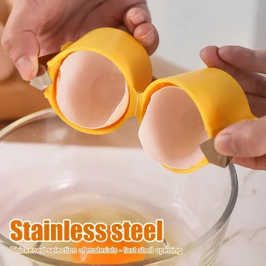 Egg Shell Opener - Handheld Egg Cracker & Separator