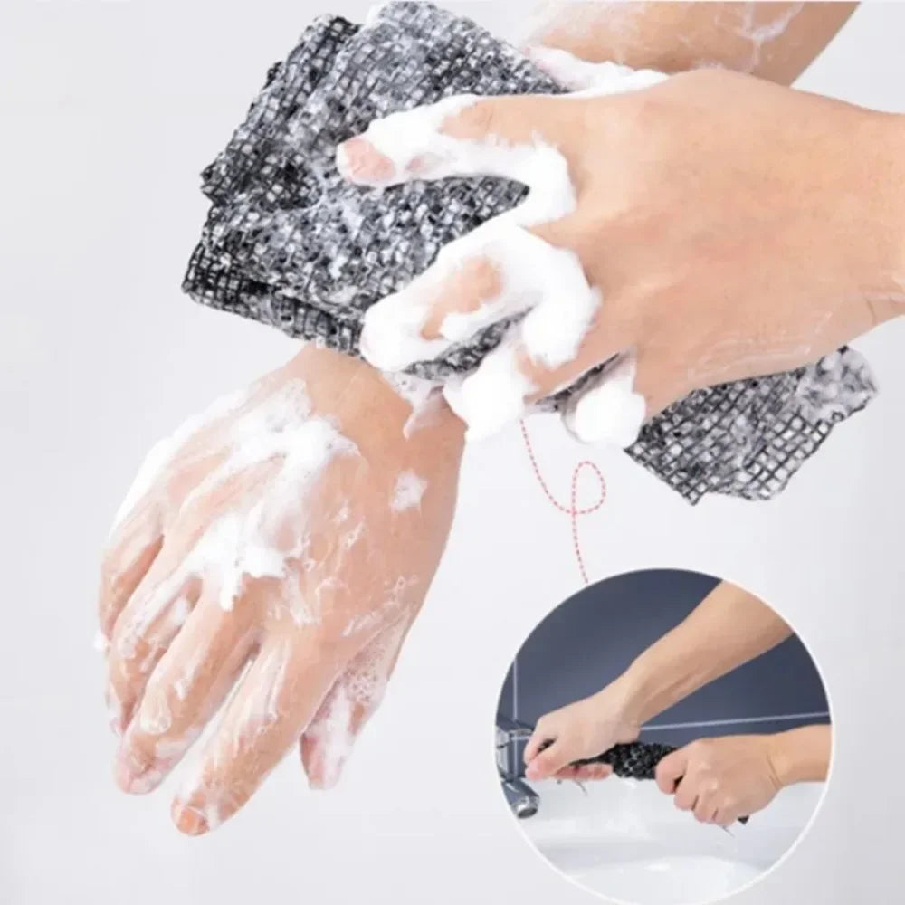 Japanese Exfoliating Bath Towel - Nylon Back Scrubber Cloth