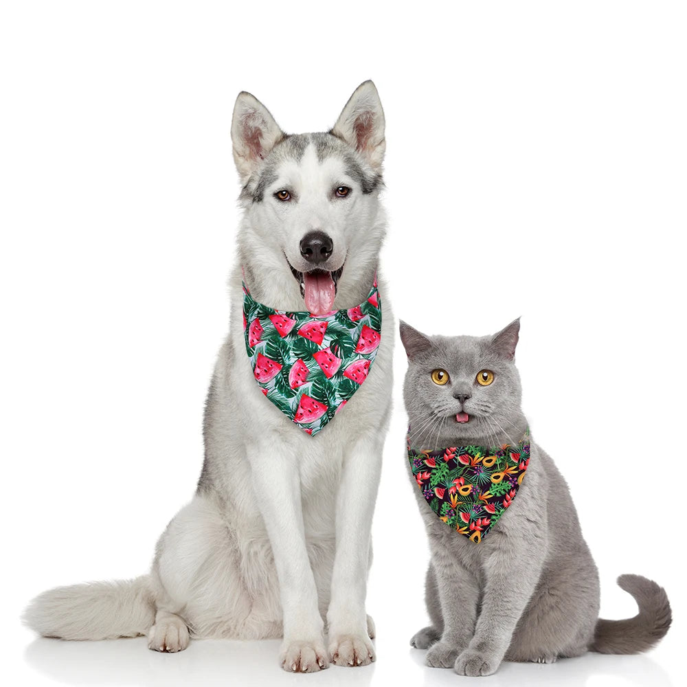 8-Pack Fruit Print Dog Bandanas – image 3