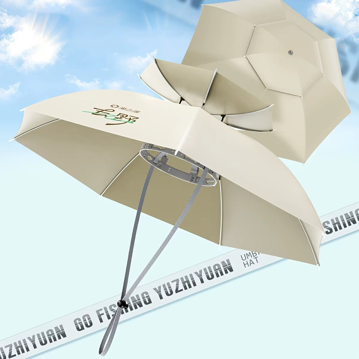 Head-Mounted Sun Umbrella Hat for Fishing & Gardening – image 4