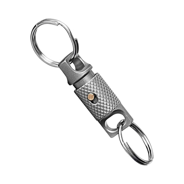 Titanium Keychain – Quick-Release 360° Swivel Key Ring