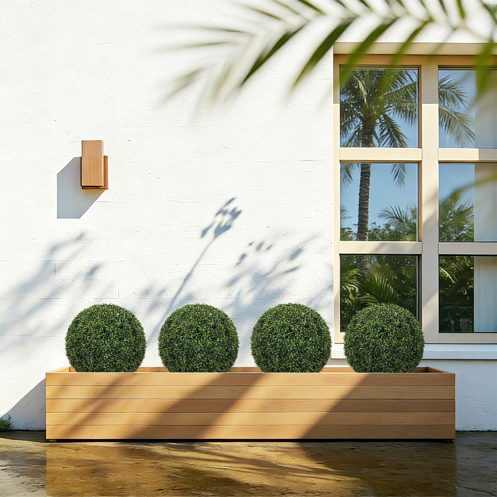 Artificial Boxwood Topiary Balls 2 Pack, 18.5 in Outdoor Decor – image 10