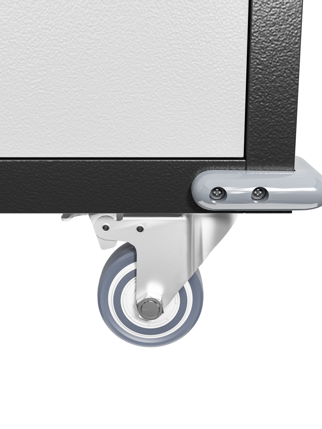 71 in Locking Metal Garage Storage Cabinet on Wheels, 4 Adjustable Shelves – image 4