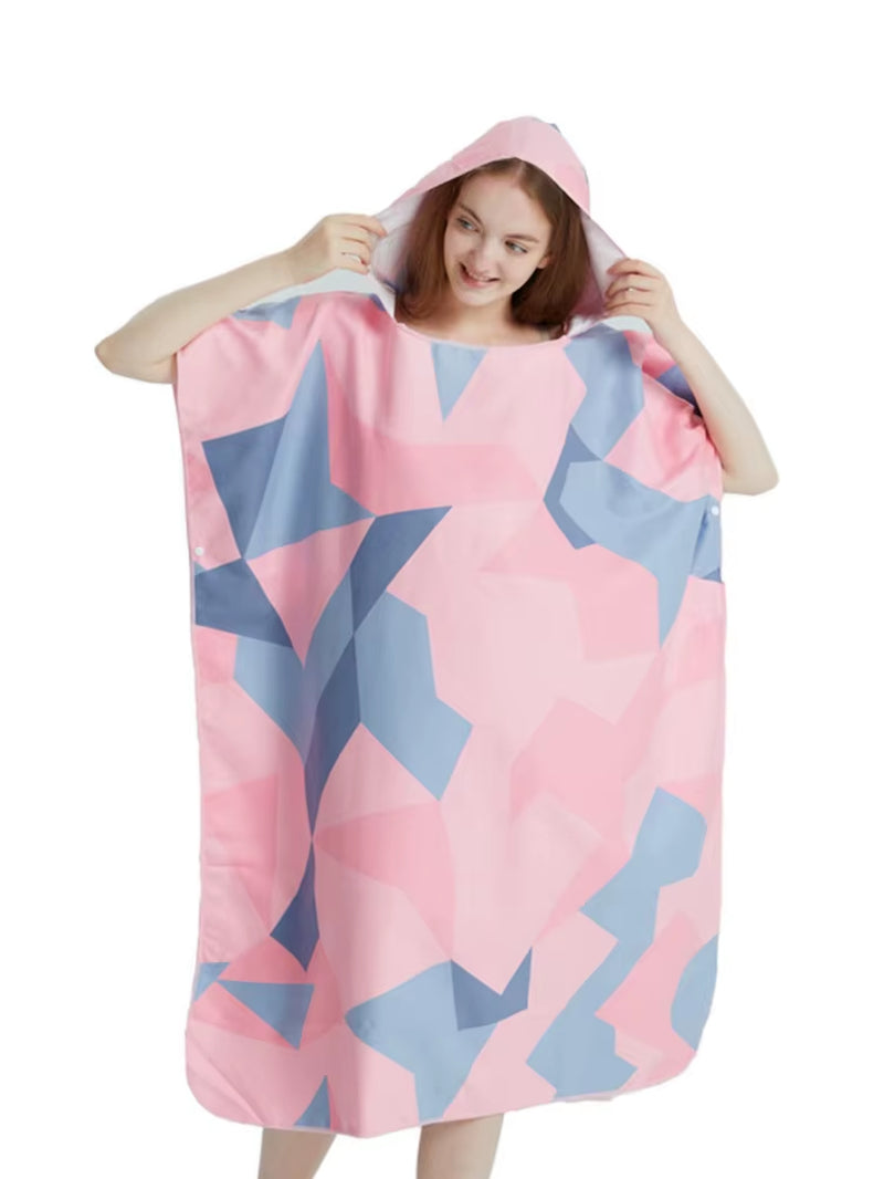 Hooded Microfiber Changing Poncho Towel for Surf, Swim and Travel – image 1