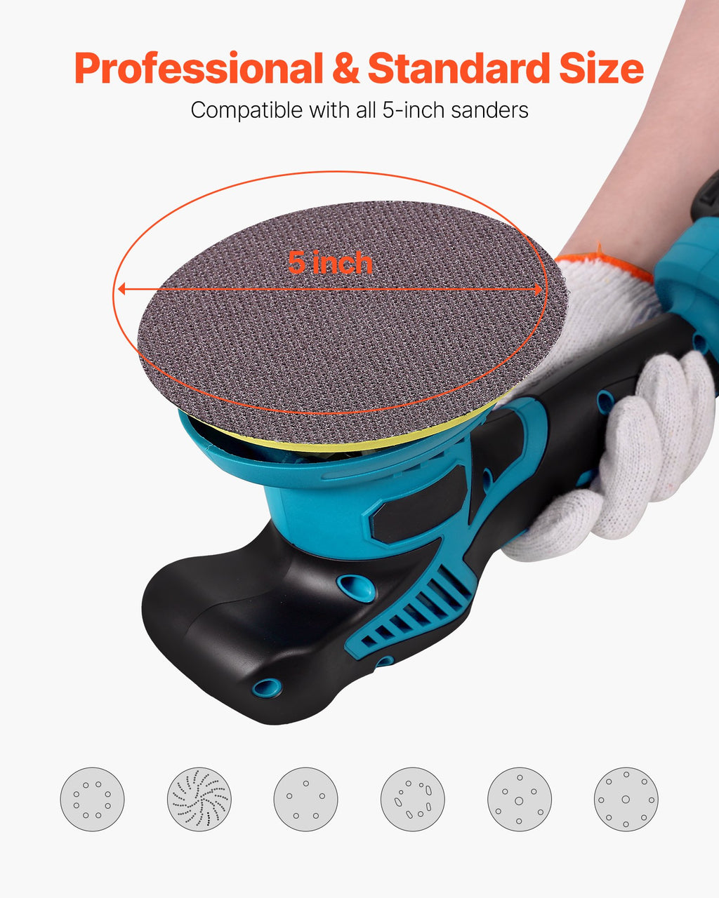Mesh Sanding Discs 5 in 50-Pack - 120 Grit Hook & Loop – image 4