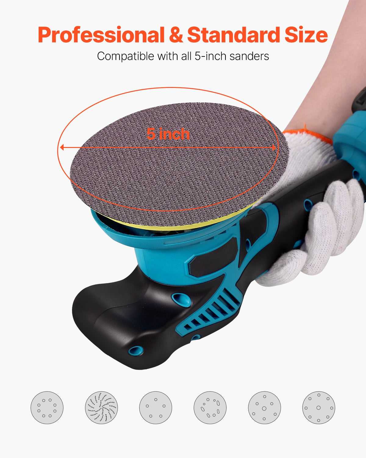 Mesh Sanding Discs 5 in 50-Pack - 120 Grit Hook & Loop – image 4