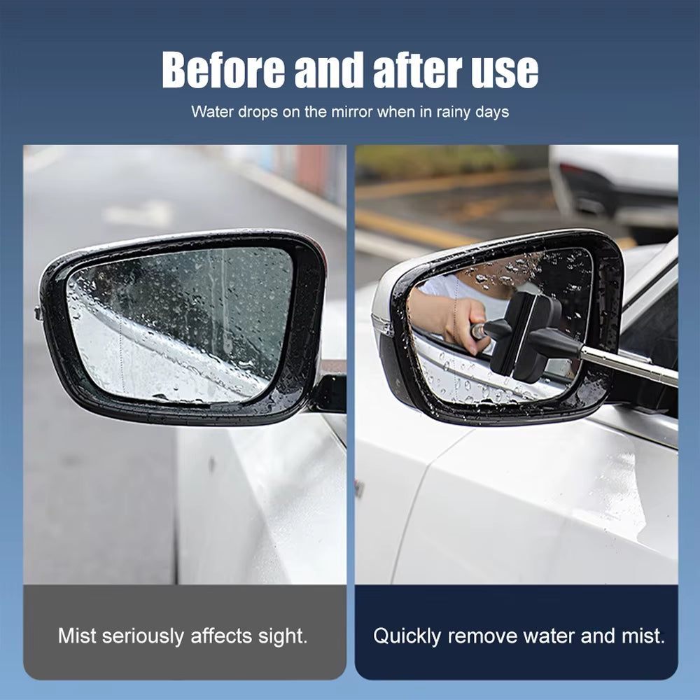 Long Handle Windshield Cleaning Tool - Interior Glass Wiper