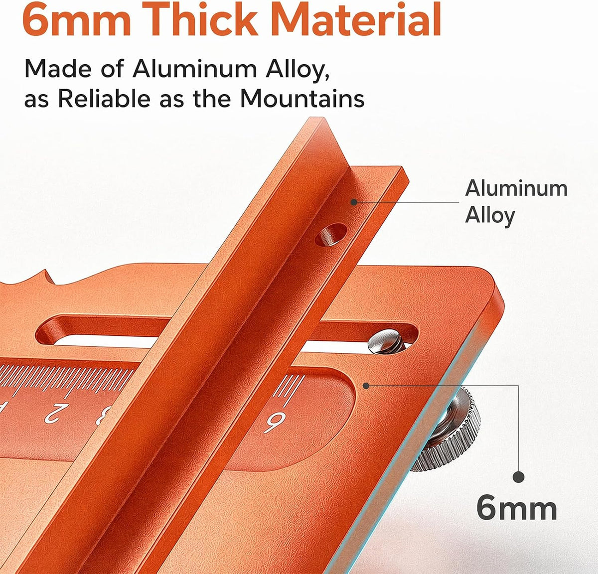 Router Slotting Guide, Aluminum Router Jig for Straight Grooves – image 5