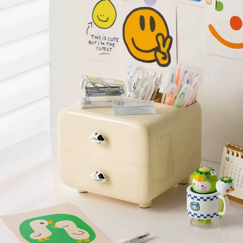Bunny Desk Drawer Organizer with Pen Holder