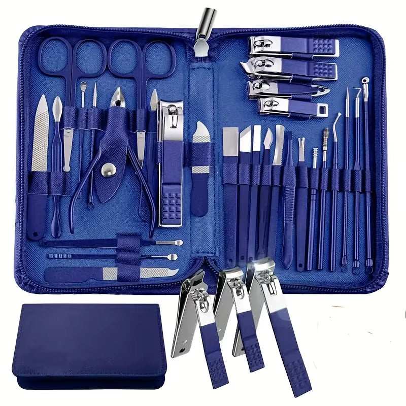 Manicure Set 30-Piece Stainless Steel Nail Clipper Kit