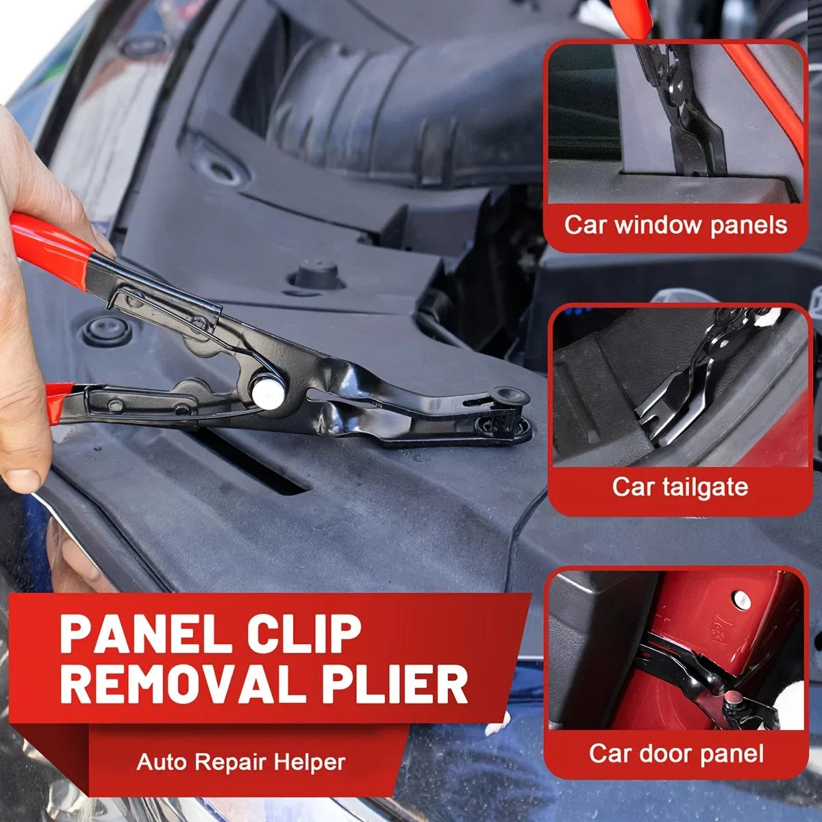 Car Clip Pliers Set – 4 Pc Trim & Fastener Removal – image 4