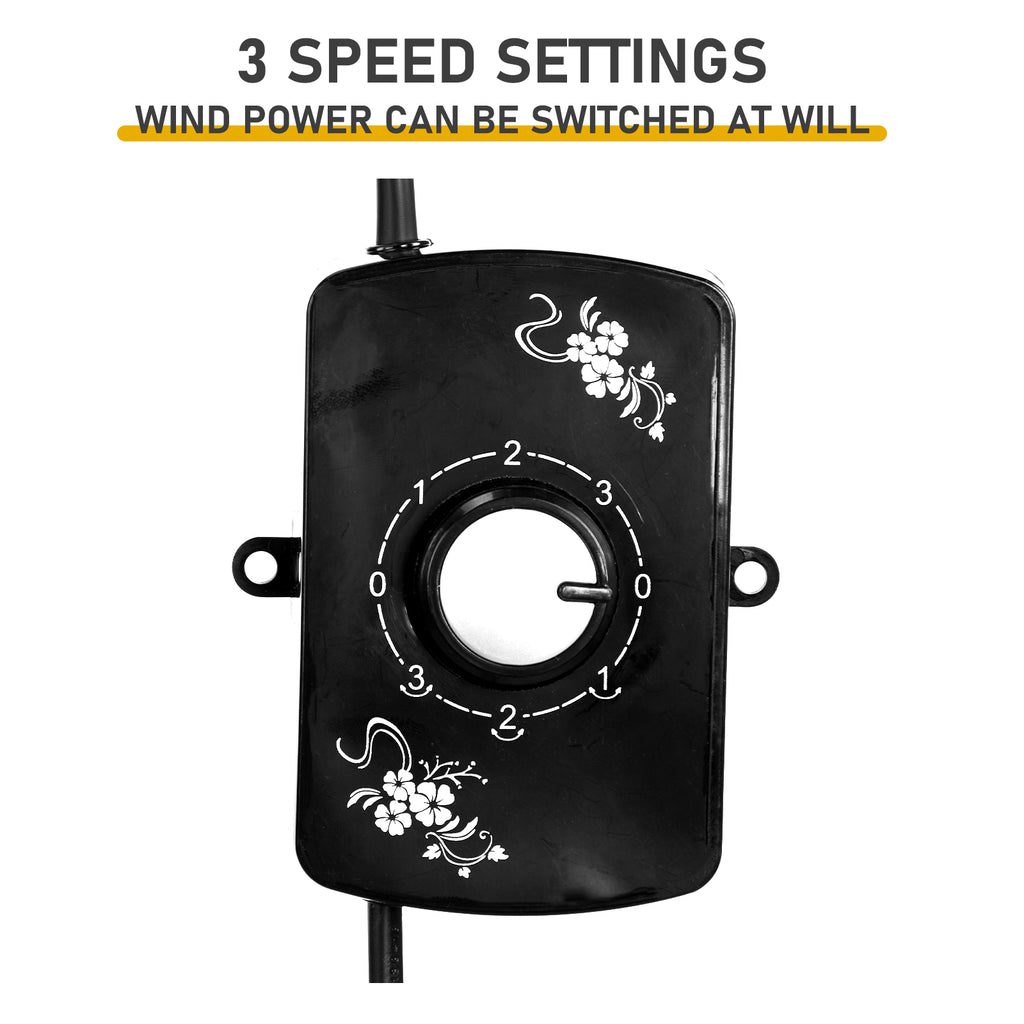 18 Inch Oscillating Wall Mount Fan, 3 Speed Metal Shop Fan, 110V – image 10