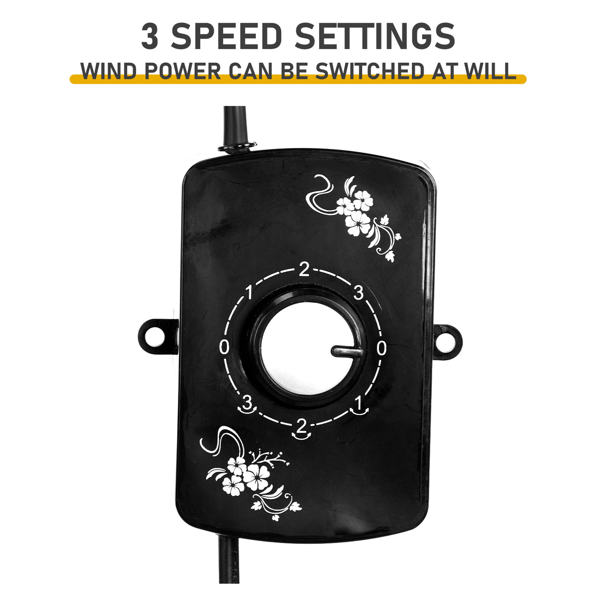 18 Inch Oscillating Wall Mount Fan, 3 Speed Metal Shop Fan, 110V – image 10