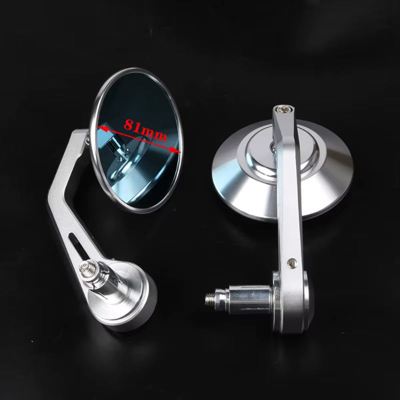 CNC Aluminum Bar End Motorcycle Mirrors, 7/8 in Pair – image 6