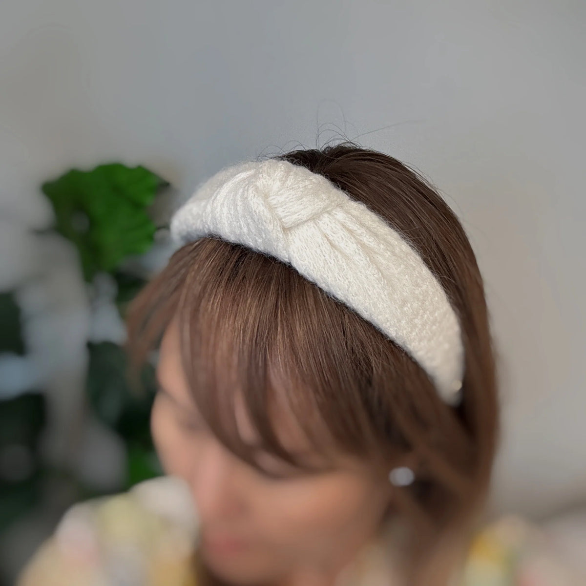 Knit Headband – Cable Knit Knotted Hair Band – image 5