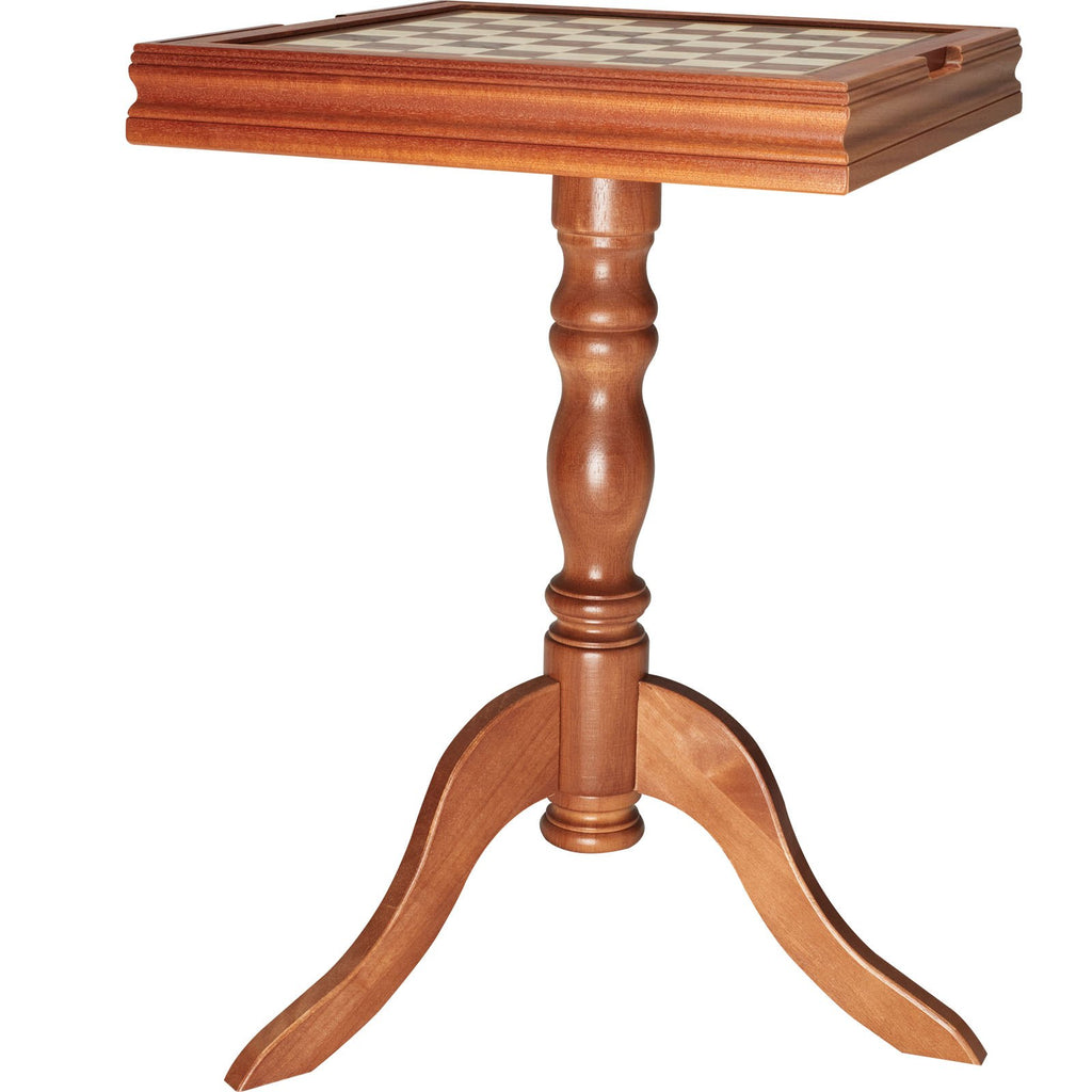 3-in-1 Chess, Checkers and Backgammon Table, 18 in Wooden Game Table