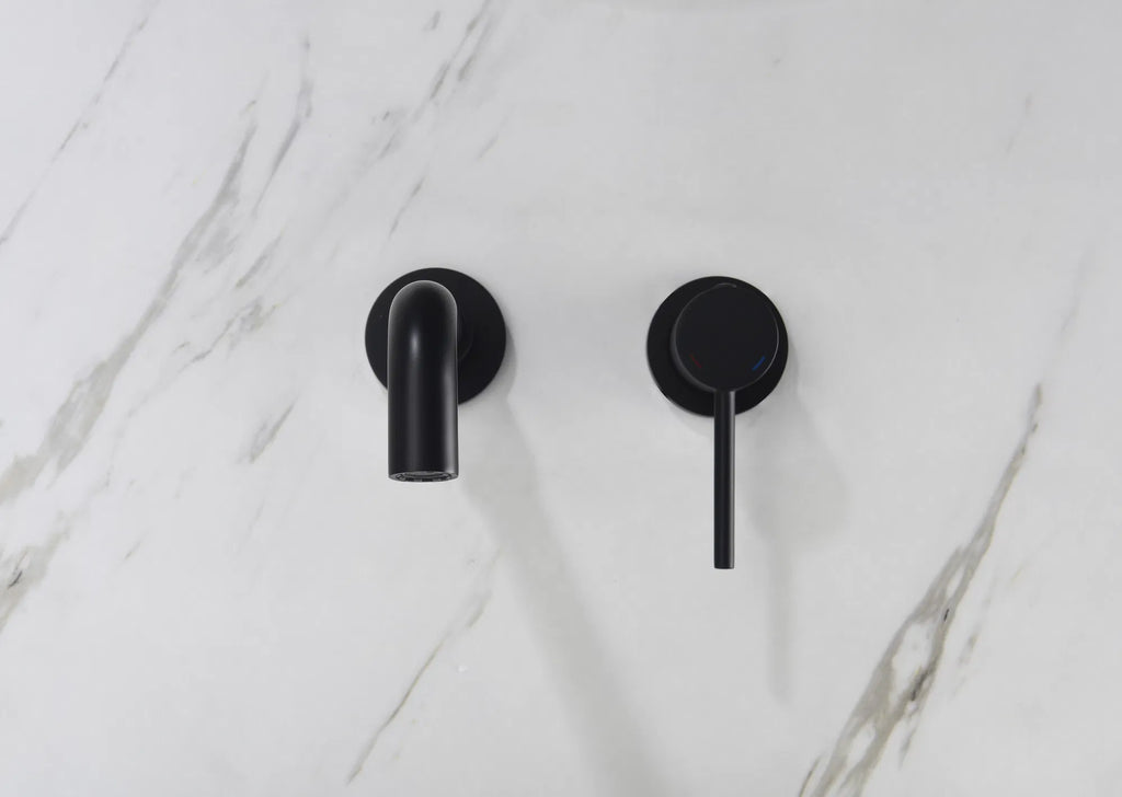 Wall Mounted Bathroom Sink Faucet, Single Handle with Pop-Up Drain – image 11